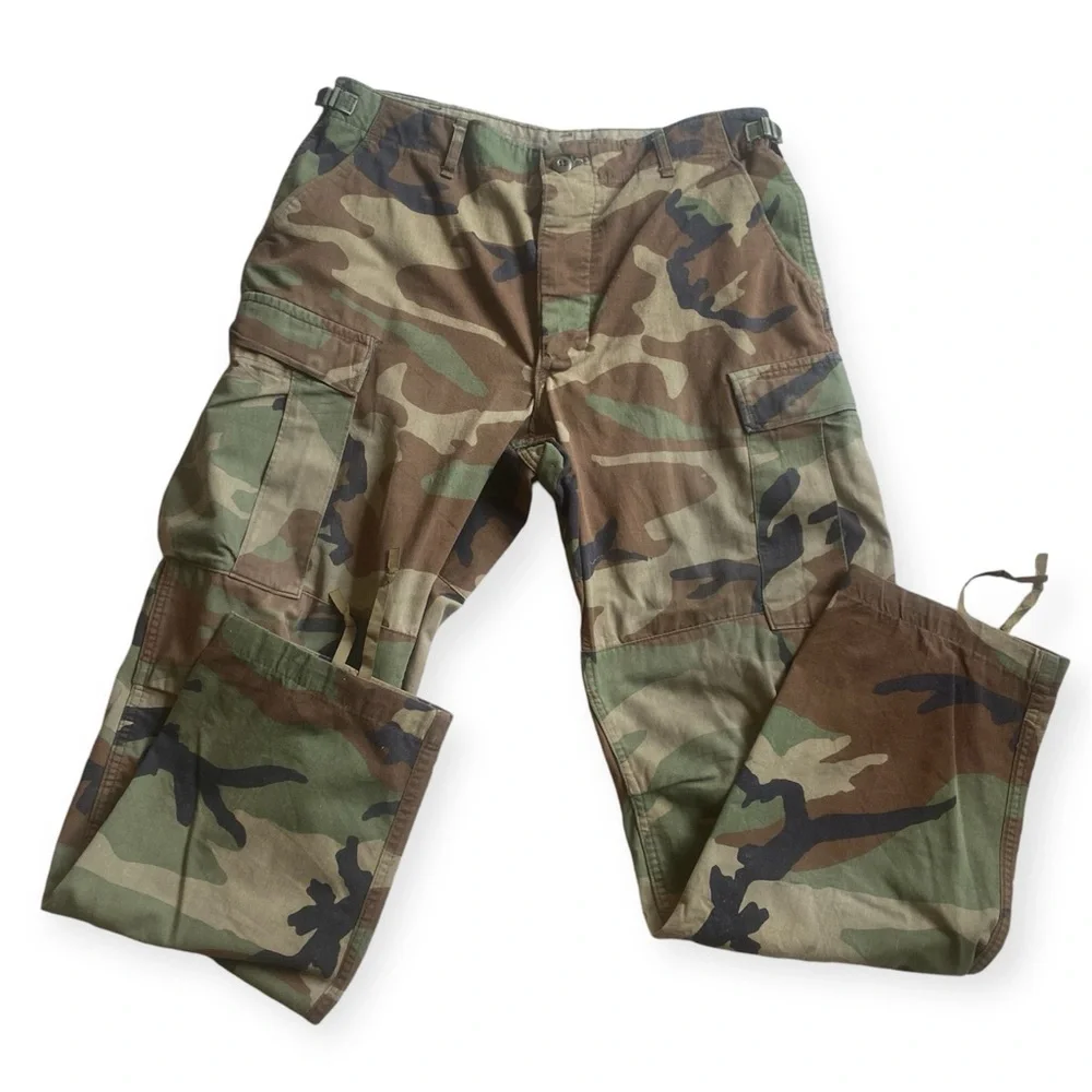 Authentic Vintage US Army Military Camouflage Jacket & Pants | Large & Medium